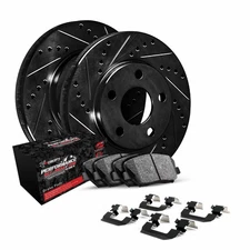 R1 Concepts Whvh1 48026 R1 Eline Series Brake Rotors   D S   Black   Perf