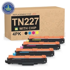 4PK High Yield TN227 Toner for Brother TN223 MFC-L3770CDW HL-L3270CDW 3290CDW