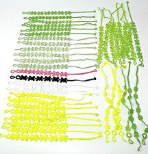 Bundle of 38 Friendship Bracelets, Assorted Colours, Butterfly & Flower Designs.