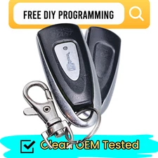 Clean Coolstart Q6WBT1011 Remote Start Key Fob 1 Button Chrome Replacement RS1