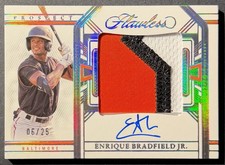 2024 Panini Flawless - Draft Patch Autographs Enrique Bradfield #DPA-EBJ /25