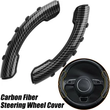 15''Car Steering Wheel Booster Non-Slip Cover Carbon Fiber Universal Accessories