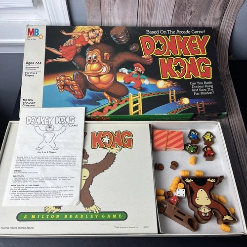 Donkey Kong Board Game 1981 Milton Bradley complete Vintage Rare