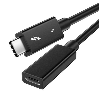 Thunderbolt 5 USB-C Male to Female Extension Cable 80Gbps PD240W 8K Dual Display