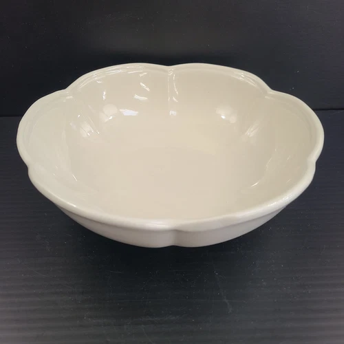 Vintage McCoy Pottery Scalloped Bowl 8" Dia USA 7528