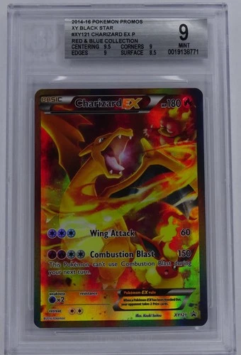 Pokemon Card Charizard EX XY121 Black Star Promo FULL ART PROMO BGS 9 English