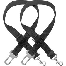 Adjustable Dog Seat Belt for Car 2 Pack Pet Safety Harness for Vehicles Heavy