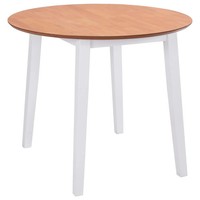 Vidaxl Esstisch Klappbar Rund Mdf Weiß Neu