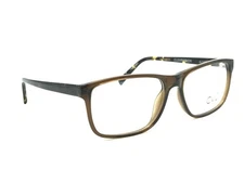 CLEARVISION CVO M803 Men's Brown Transparent Rectangle Eyeglasses 55-16 140 NEW