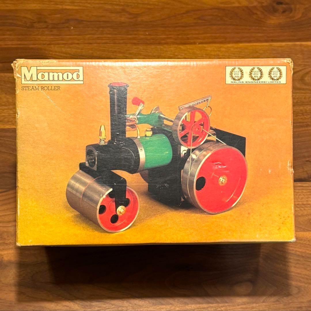 希少未使用☆Mamod社製スチームエンジン【スチームローラー】イギリス製 蒸気 Mamod SR1A Steam Roller Live Steam Engine Unused in Box Made in