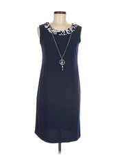 R M Richards Women Blue Casual Dress 6 Petites