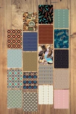 10 Fat Quarters - Assorted Southwestern Cowboy Fat Quarter Bundle Cotton (4 Bund