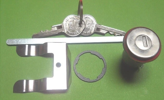 Chevelle Chevy Malibu 1966 1967 juego de cerradura de maletero con llaves de cabeza de perla Foto 2 de 4