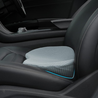 Car Seat Cushion Pad Cover Pillow Lower Back Pain Relief Driving Road Trip Gray