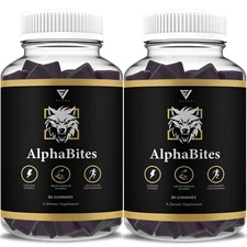 (2 Pack) Alpha Bites Gummies AlphaBites Max Performance Gummy (2 Month Supply)