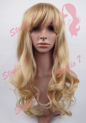 W11 Caramel Blonde Ombre Mix Ladies Wig Medium Length Permatease Top- Studio7-uk - Foto 7