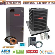 Goodman 2.5 Ton 14.5 SEER2 R32 Heat Pump Cent...