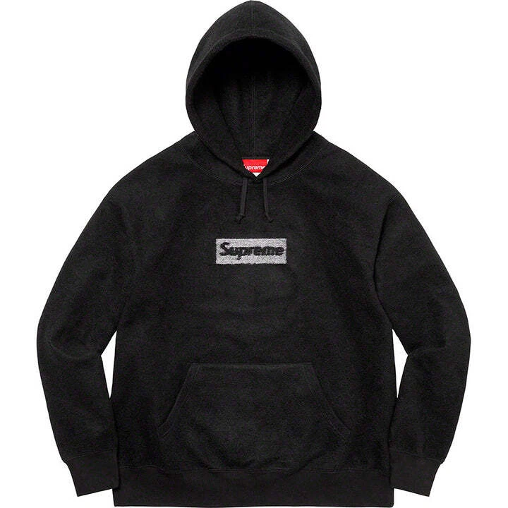 SWEAT SHIRT À CAPUCHE SUPREME INSIDE OUT BOITE LOGO SS23 NEUF AVEC ÉTIQUETTES NOIR TAILLE PETITE