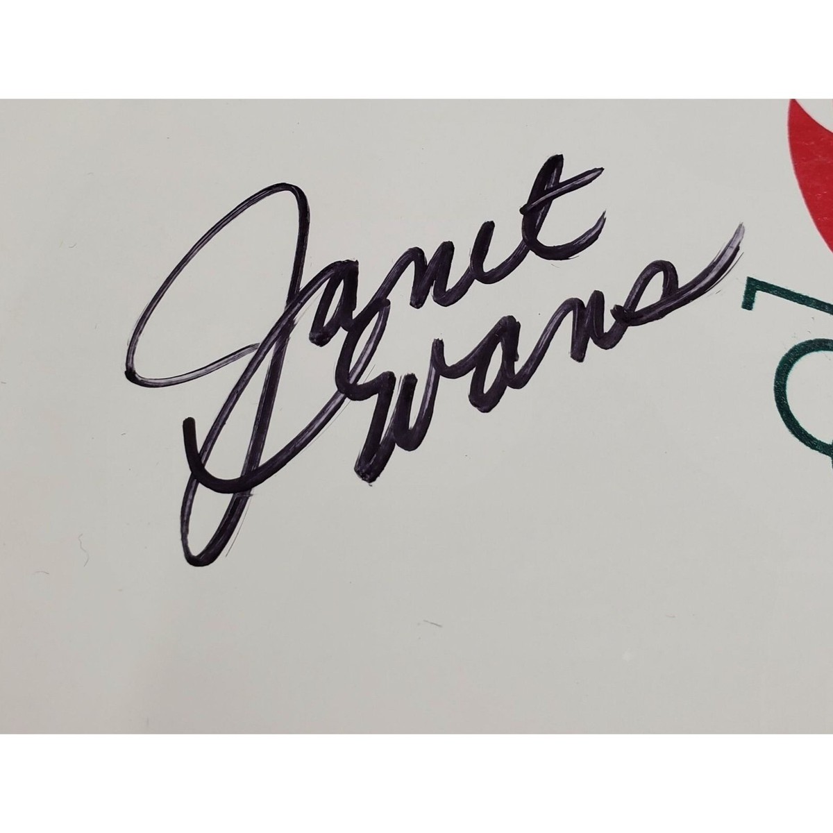 Janet Evans Signed Speedo Cap 1996 Atlanta Olympics Swimmer