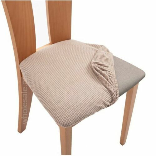 Seat Cover 2-8 PACK Dining Chair Spandex Jacquard Stretch Wedding Banquet Party - Bild 16 von 32