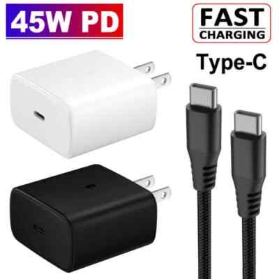 Original Samsung Galaxy S25/S24/S23 +/Ultra 45W USB-C Super Fast Charger & Cable