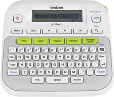 P-Touch PTD210 Label Maker - Easy One-Touch Keys & 27 Templates, White