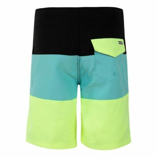 NEW Boy's Hurley Triple Threat Board Shorts Tropical Twist Black Blue Yellow $35 - Picture 2 of 4