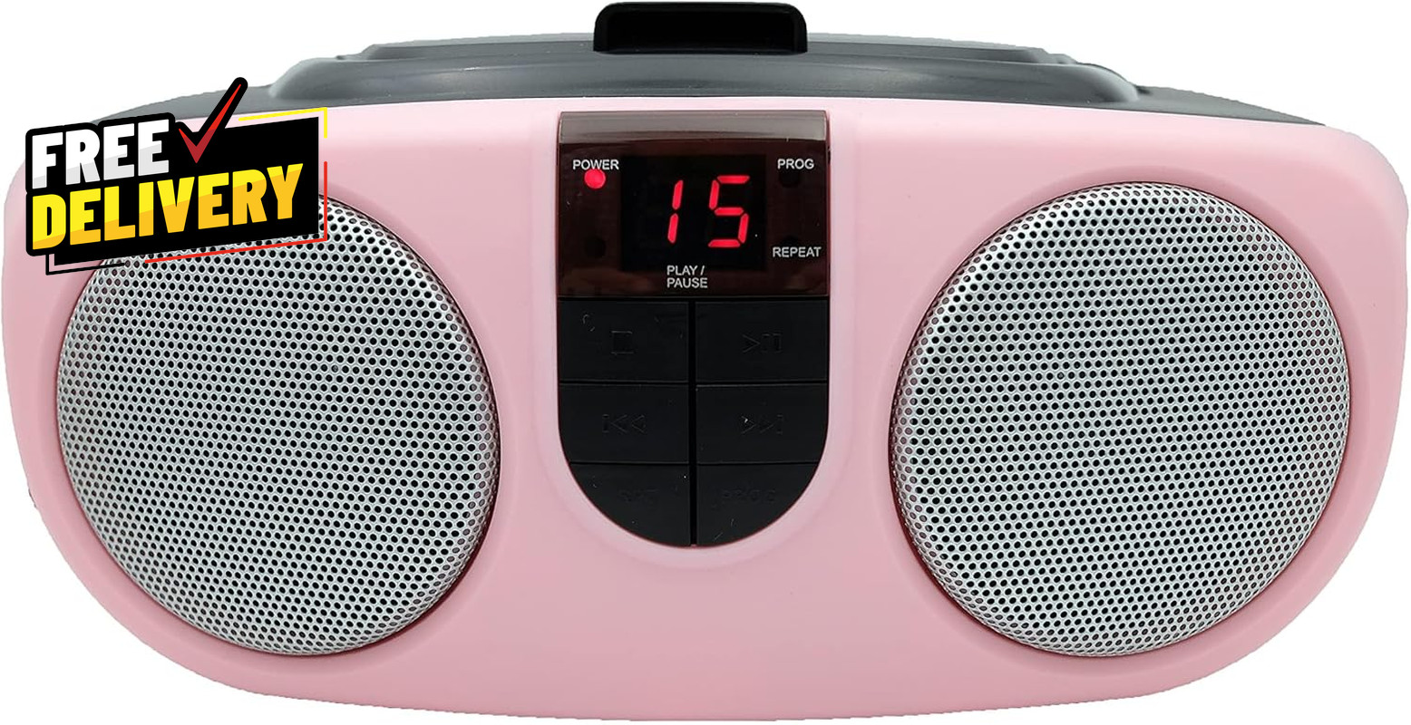With Am/fm Radio Boombox (pink