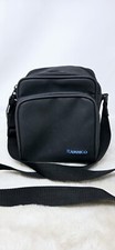 Ambico Camera Bag 7  x7  Black 2 Pocket with Zipper  Shoulder Strap Vintage