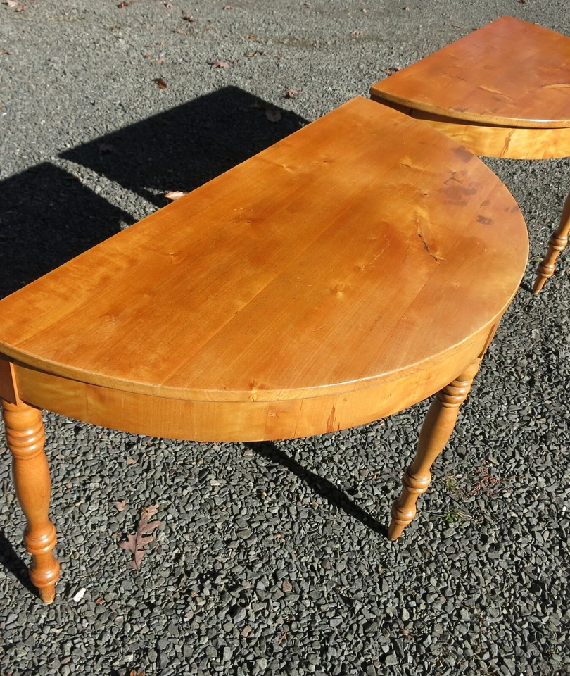 Par de Pine Demi Lunes Foto 3 de 4