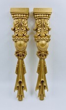  Ornate French Style Decorative Furniture Columns  Colour Gold One Pair