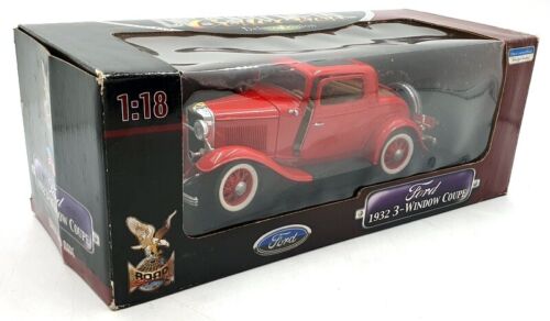Road Signature 1/18 Scale Diecast 92248 Ford 1932 3-Window Coupe - Red - Picture 5 of 5