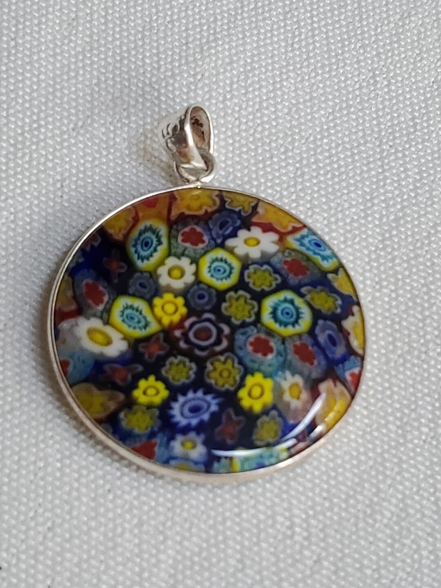 イタリアヴィンテージ MURANO ITALY ミルフィオリ 小さな一輪挿し イタリアヴィンテージ MURANO ITALY ミルフィオリ 小さな
