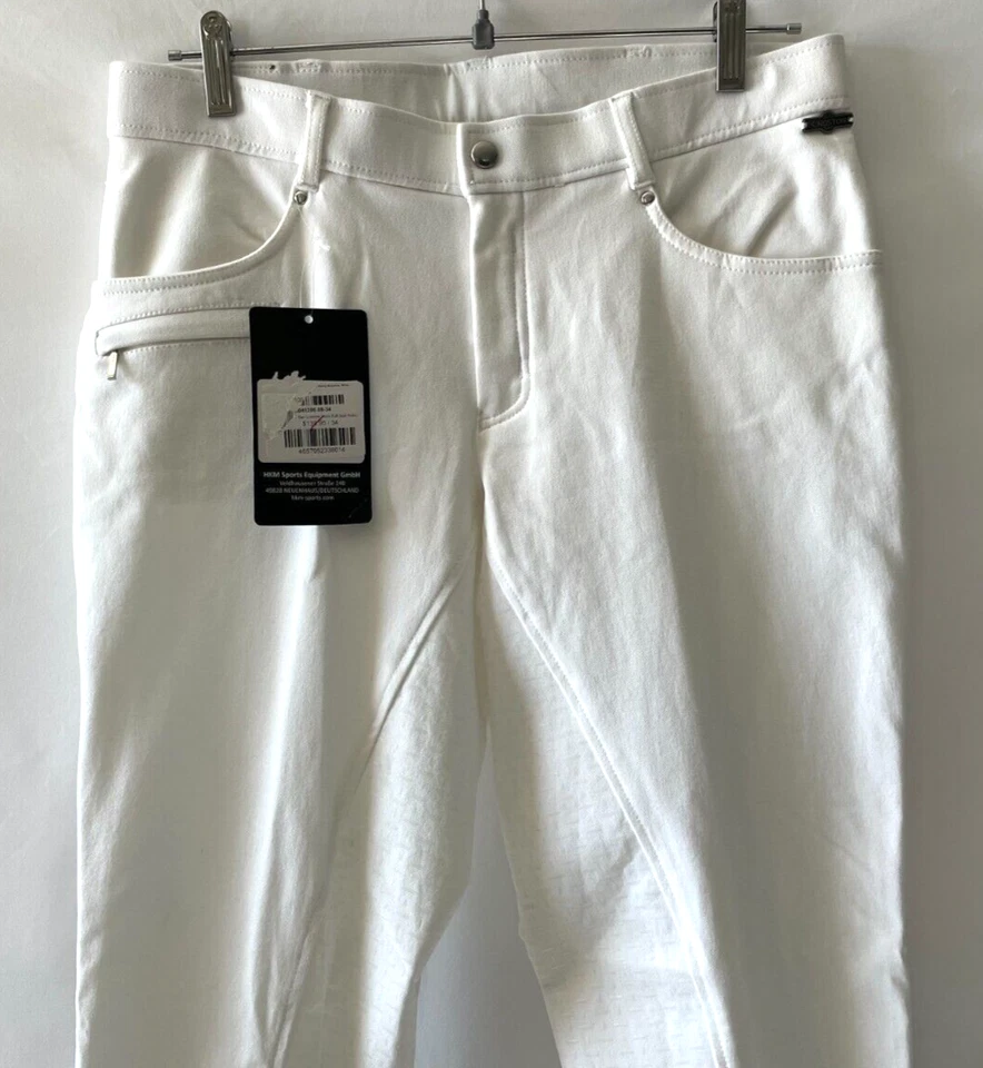 NUEVO CON ETIQUETAS HKM Lan Lorenzo Deportes Kingstone Hombres Asiento Completo Pantalones de Montar Pantalón Talla 41 Foto 4 de 4