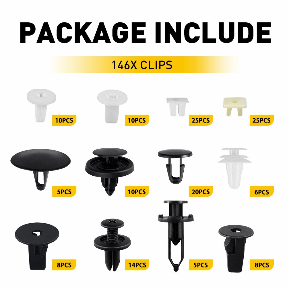 100X For TOYOTA/LEXUS Bumper Trim Panel Clips Push Rivet Inner - Foto 4