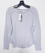 Holly Double Faced Stripe Tee By Michael Stars Sz M 