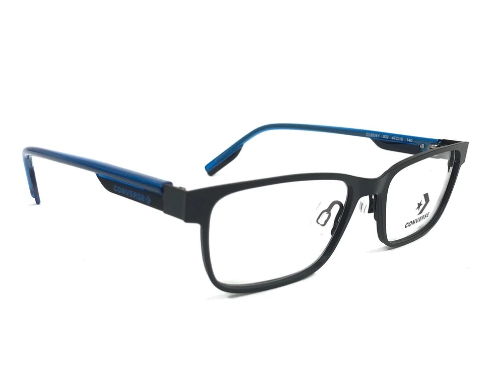 Monturas de gafas Converse para niños CV3004Y 002 negro azul rectangular 49-16-140 Foto 2 de 4