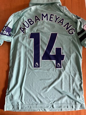 Arsenal 201819 Third Kit #14 Aubameyang Fans Version S Size | eBay
