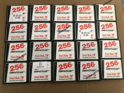 20PCS  Sandisk   CompactFlash Card  256MB CF Memory card SDCFB （White version）
