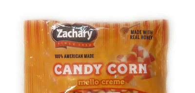 Lot of (2) Zachary Candy Corn Mello Creme 5oz Bags Made with Real Honey
