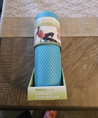 Gaiam Foam Roller Restore Aqua Relief Stress Muscle Tightness Comfort Compact