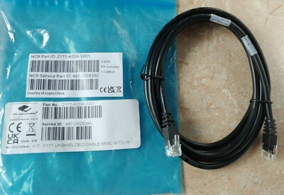 NCR Cash Drawer Kick Cable 2171-K009 497-0528390 Fits 1432