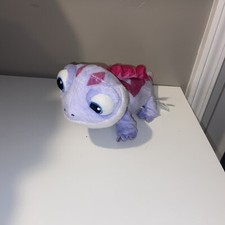 Disney Frozen 2 Plush Bruni Walk  Glow Fire Spirit Salamander Lizard Purple