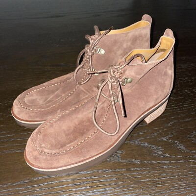 BRAND NEW Kork-Ease  Wales  Brown Suede Lace Up Bootie Women s 9.5 M *