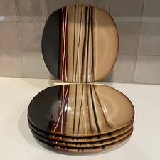 Home Trends Bazaar Brown 11” Dinner Plates - Set of 5