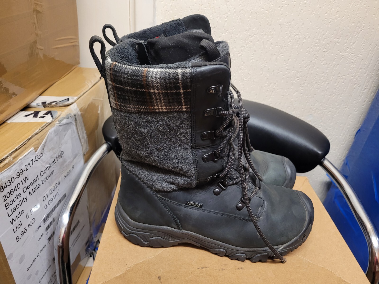 Stivali alti Keen Greta WP taglia UK 7