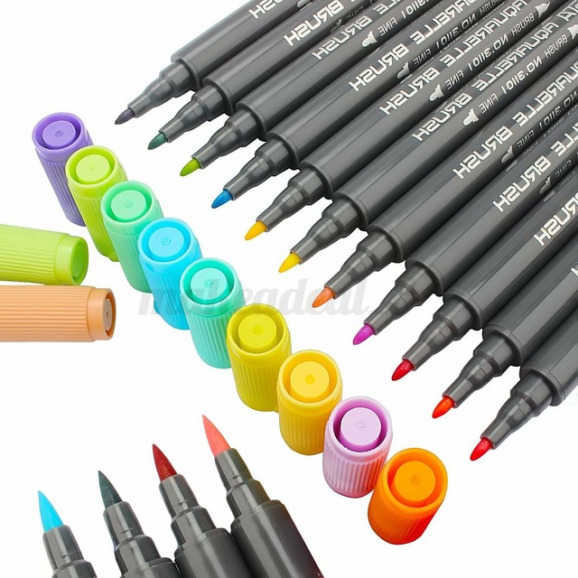 🌏 10Pcs Metallic Art Paint Marker Pen Markers Set of 10 Colors DIY