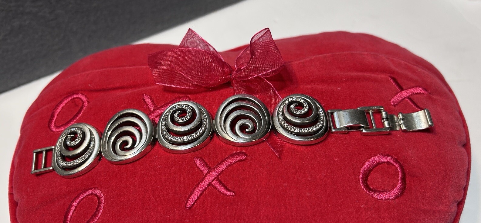 Authentic Brighton Silver Link Circular Bracelet … - image 9