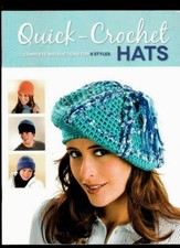 QUICK CROCHET HATS COMPLETE INSTRUCTIONS FOR 8 HATS-CRAFTS-PHOTOS- 2012