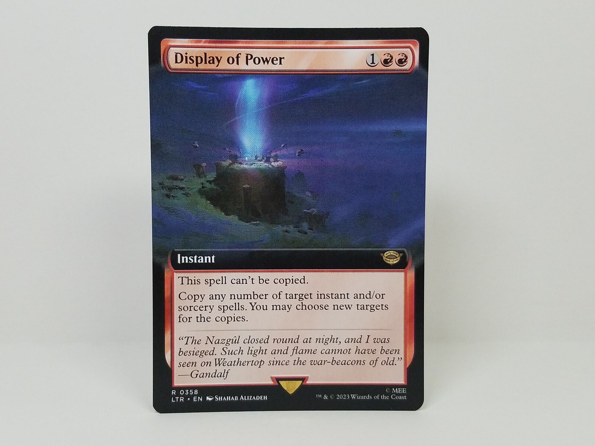 MTG Universes Beyond: LTR (0358) Display of Power - Rare Extended